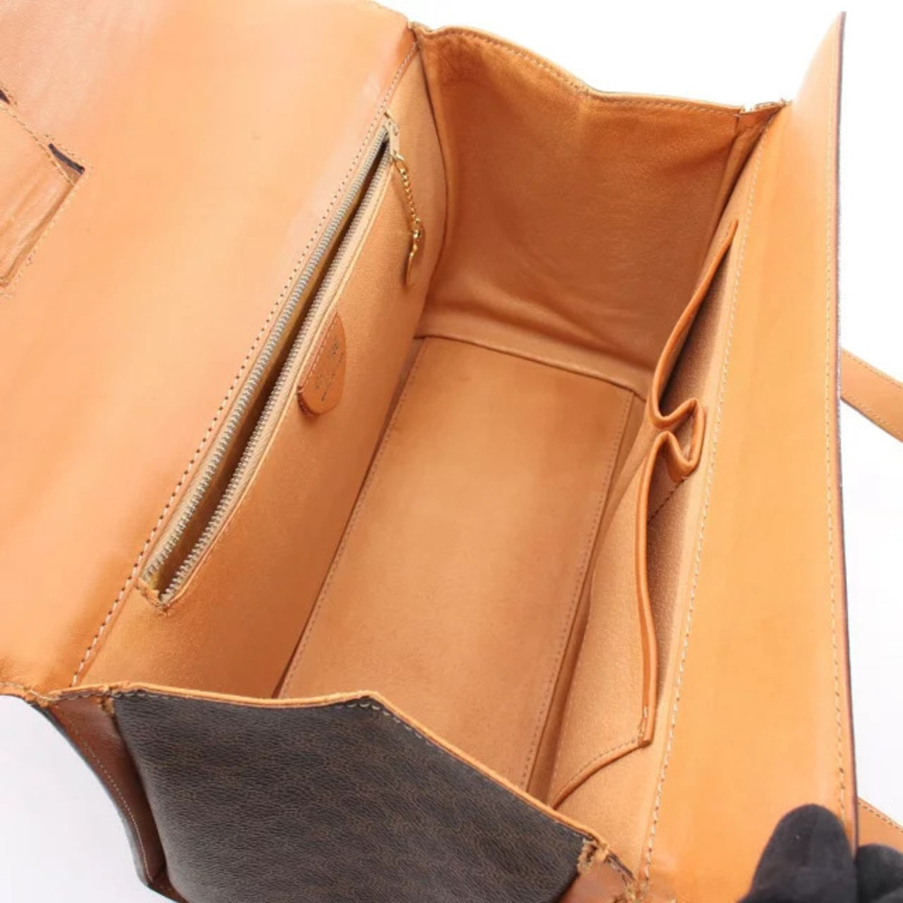 Celine Macadam handbag canvas leather brown - Picture 3 of 6